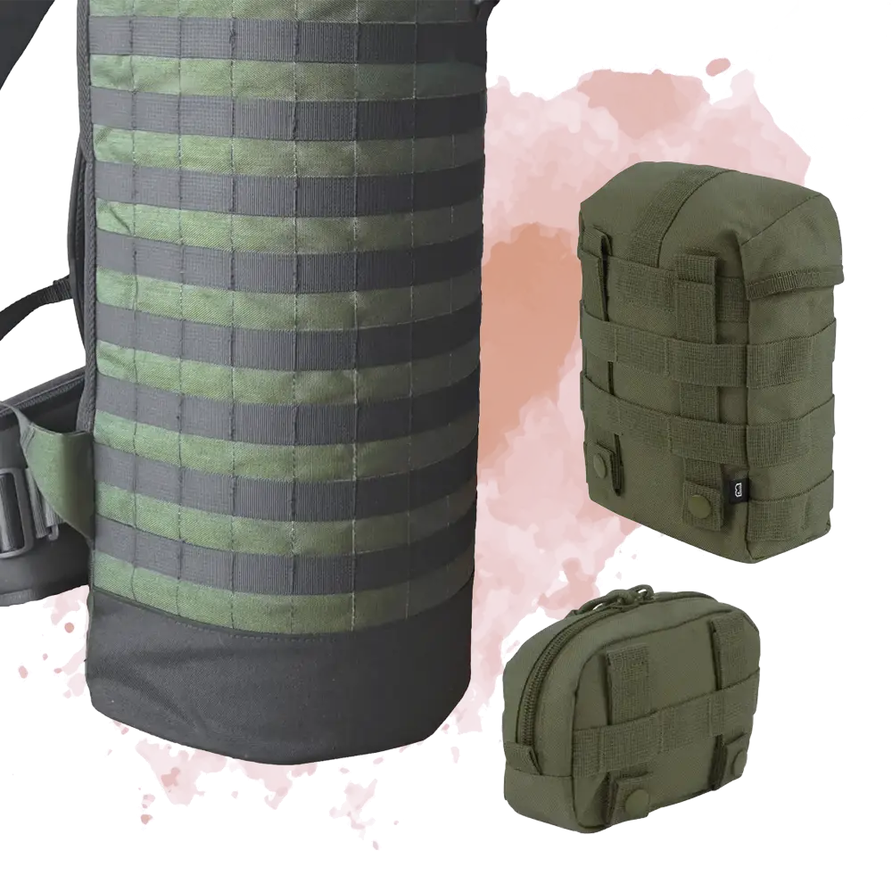 Das MOLLE-System (Modular Lightweight Load-carrying Equipment) an Fotorucksäcken