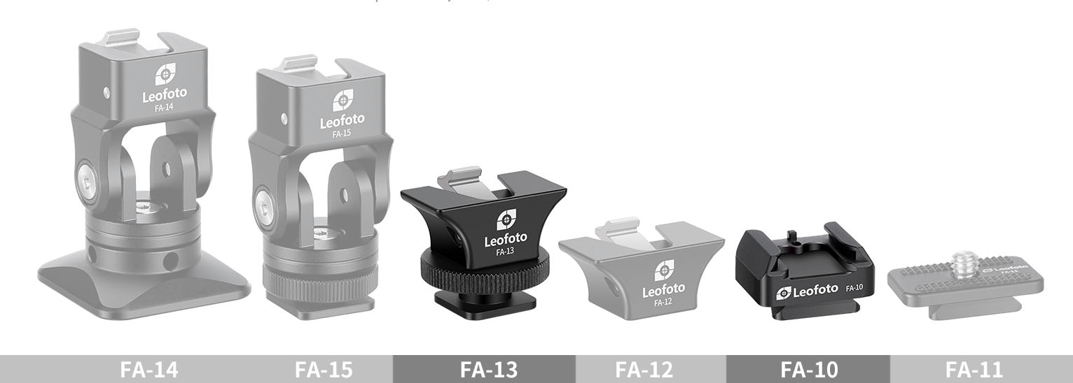 Leofoto FA-13 Blitz-Schnellwechselkupplung + FA-10 Platte Leofoto FA-13 Blitz-Schnellwechselkupplung + FA-10 Platte