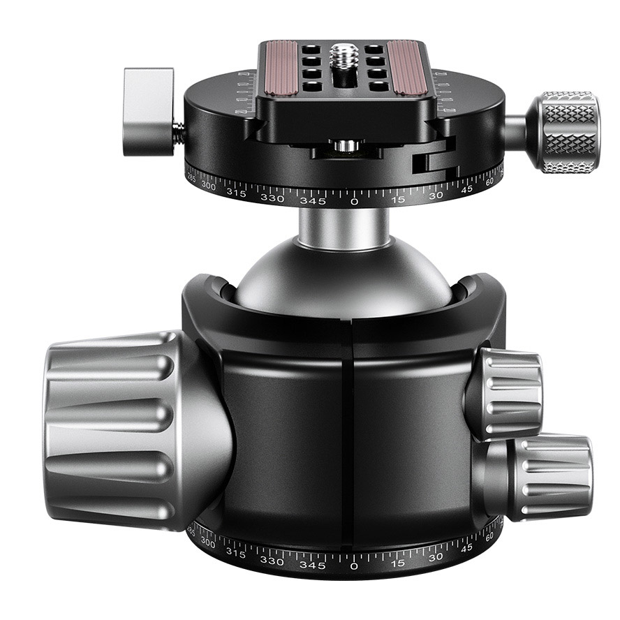 Leofoto LH-55R Kugelkopf mit Panorama-Klemme & NP-60 Kameraplatte Leofoto LH-55R Kugelkopf mit Panorama-Klemme & NP-60 Kameraplatte