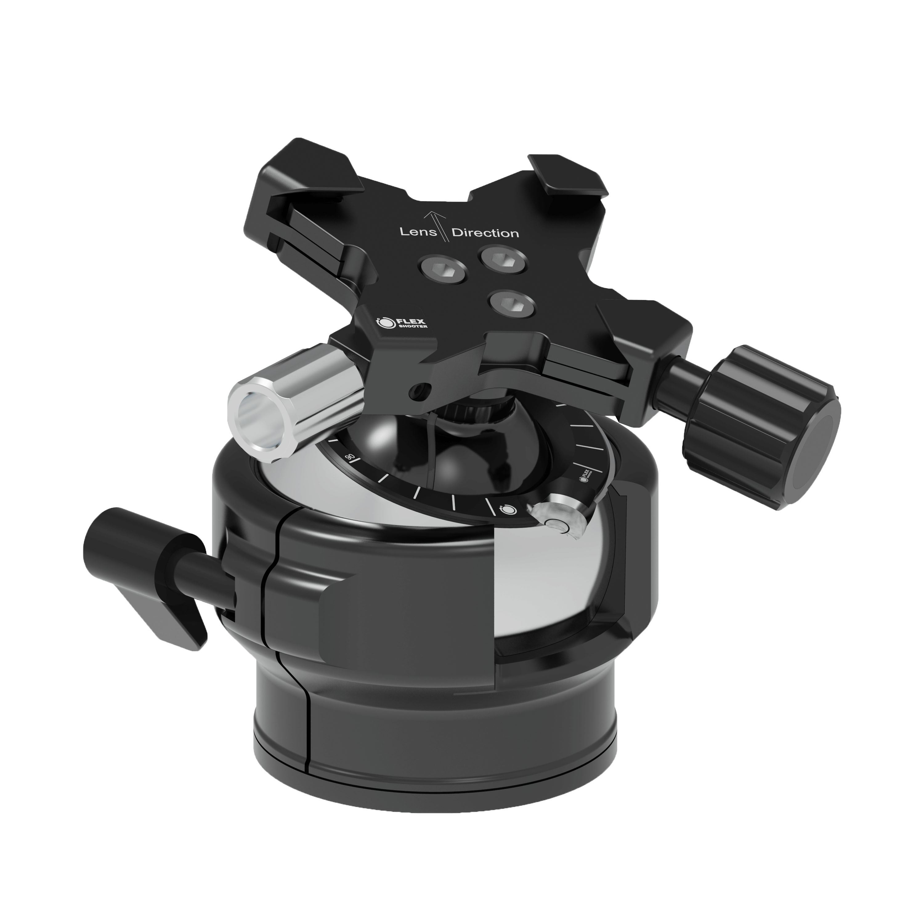 Flexshooter Pro mit Schraubklemme (Silber)