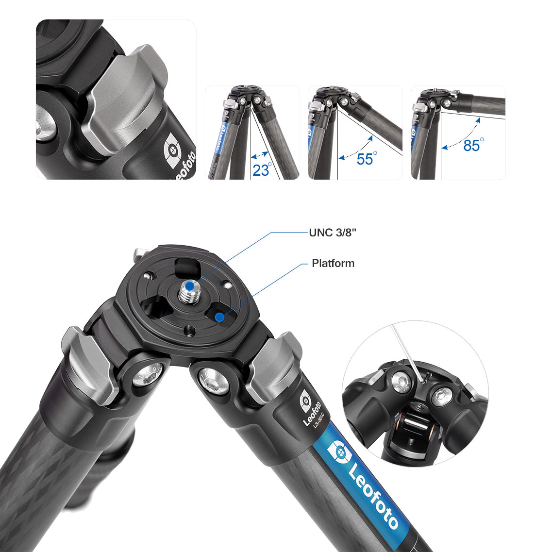 Leofoto LS-364C Ranger Karbon Stativ Leofoto LS-364C Ranger Karbon Stativ