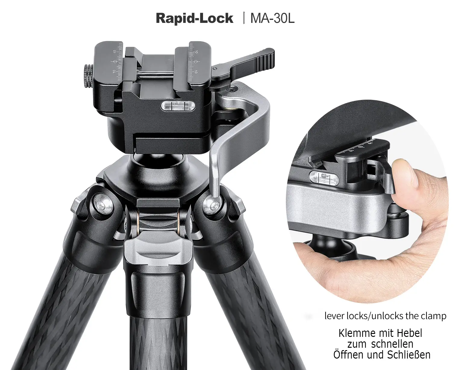 Leofoto SA-403C Karbon Dreibeinstativ mit MA-30L Halterung Leofoto SA-403C Karbon Dreibeinstativ mit MA-30L Halterung