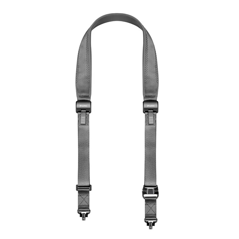 Leofoto SP-02 Kameragurt mit QD-Schnellwechselanschluss (1-Point- oder 2-Point-Tragegurt) - Slate Grey - (MagPul) Gurt - Farben: Slate Grey
