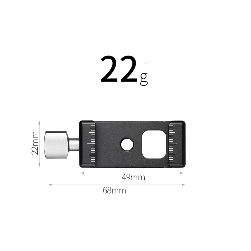 Leofoto DC-22 Mini-Klemme mit Cold Shoe Aufnahme Leofoto DC-22 Mini-Klemme mit Cold Shoe Aufnahme