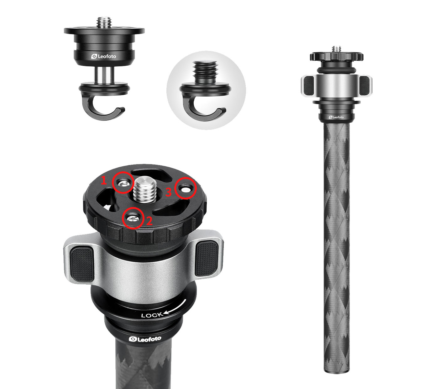 Leofoto LQ-284C Karbon-Stativ + Kugelkopf LH-36 - Mr. Q Serie Leofoto LQ-284C Karbon-Stativ + Kugelkopf LH-36 - Mr. Q Serie