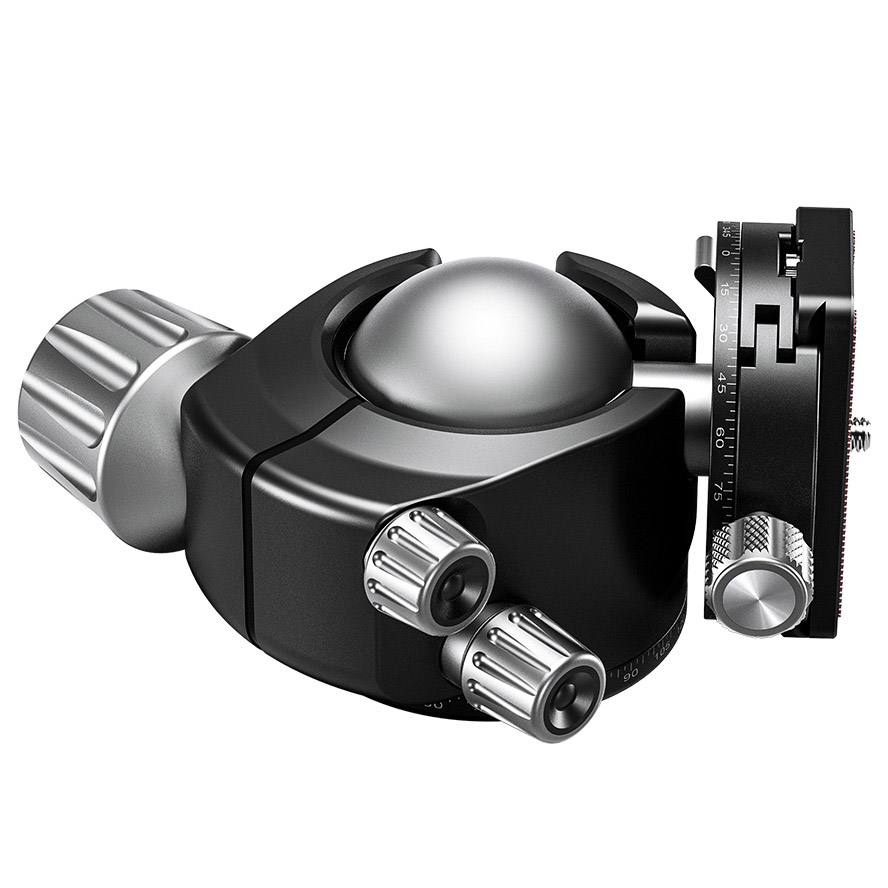 Leofoto LH-55R Kugelkopf mit Panorama-Klemme & NP-60 Kameraplatte Leofoto LH-55R Kugelkopf mit Panorama-Klemme & NP-60 Kameraplatte