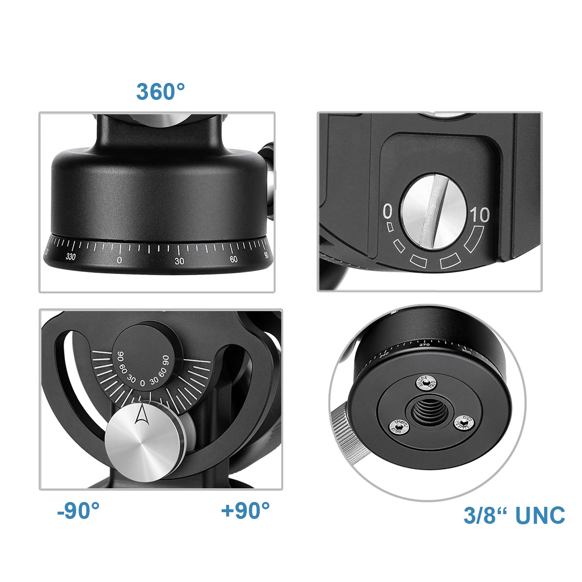 Leofoto VH-20 Stativkopf für Einbeinstative Leofoto VH-20 Stativkopf für Einbeinstative