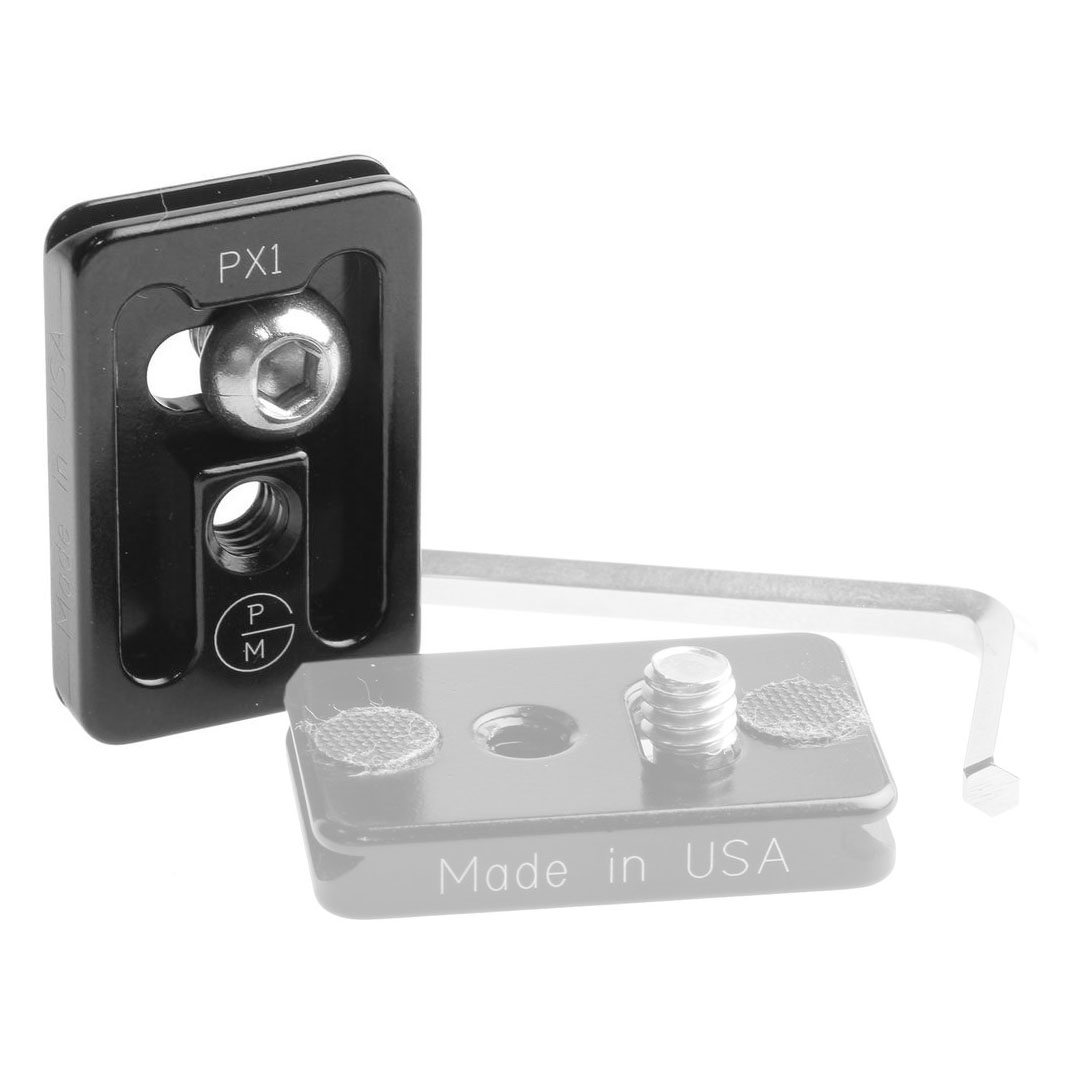 ProMediaGear PX1 Universal-Schnellwechselplatte 25.4 mm ohne Verdrehschutzanschlag ProMediaGear PX1 Universal-Schnellwechselplatte 25.4 mm ohne Verdrehschutzanschlag