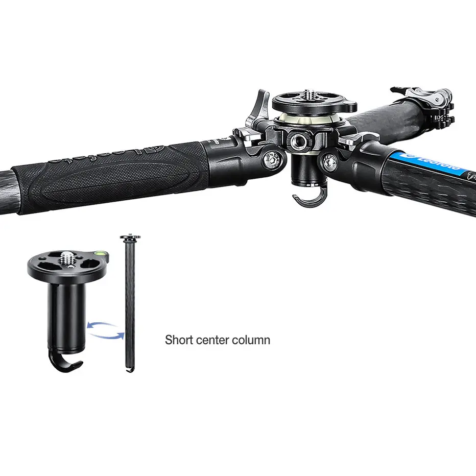 Leofoto LV-284C Manba Karbon Stativ mit integrierter Nivellierung + BV-5 Fluid-Neiger Leofoto LV-284C Manba Karbon Stativ mit integrierter Nivellierung + BV-5 Fluid-Neiger