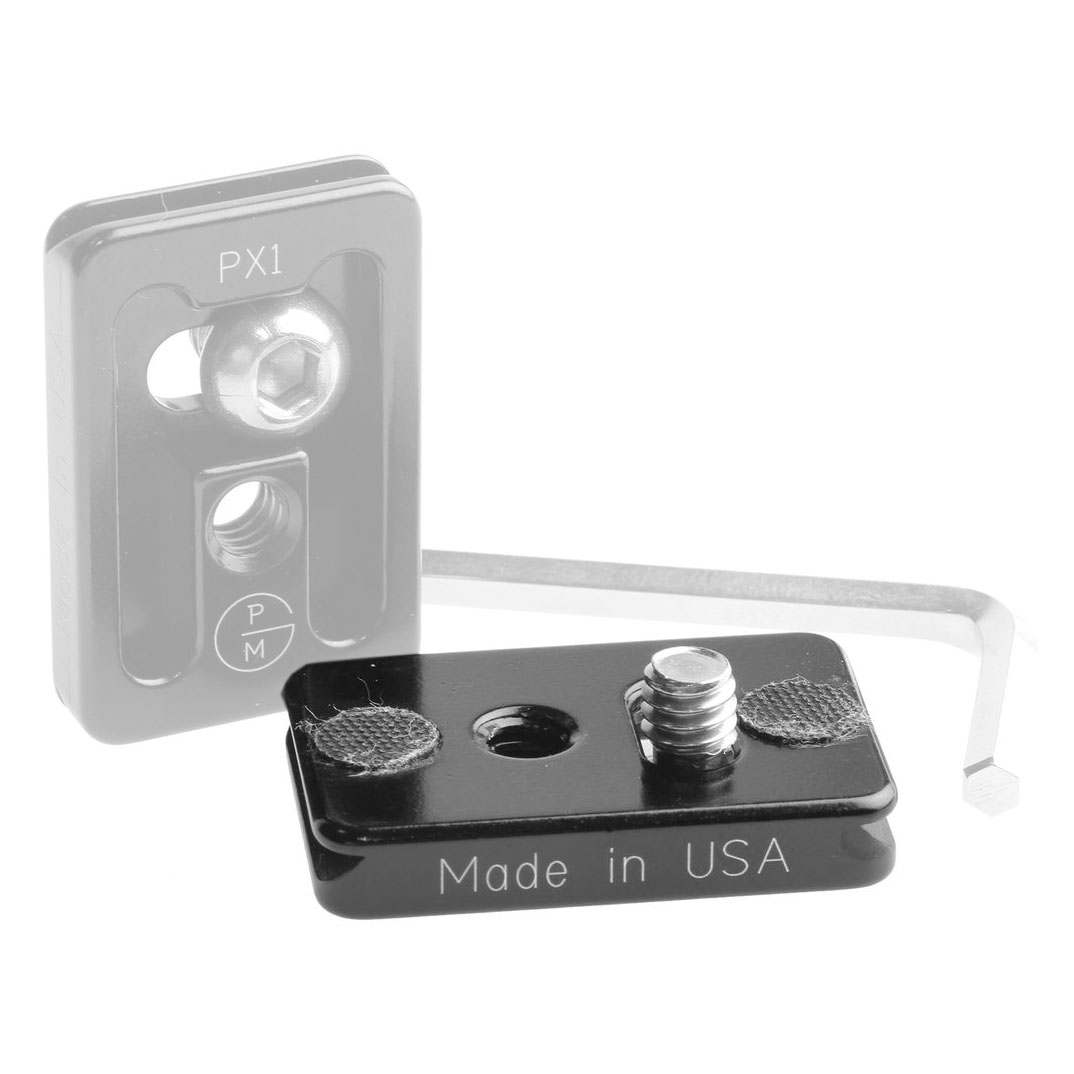 ProMediaGear PX1 Universal-Schnellwechselplatte 25.4 mm ohne Verdrehschutzanschlag ProMediaGear PX1 Universal-Schnellwechselplatte 25.4 mm ohne Verdrehschutzanschlag