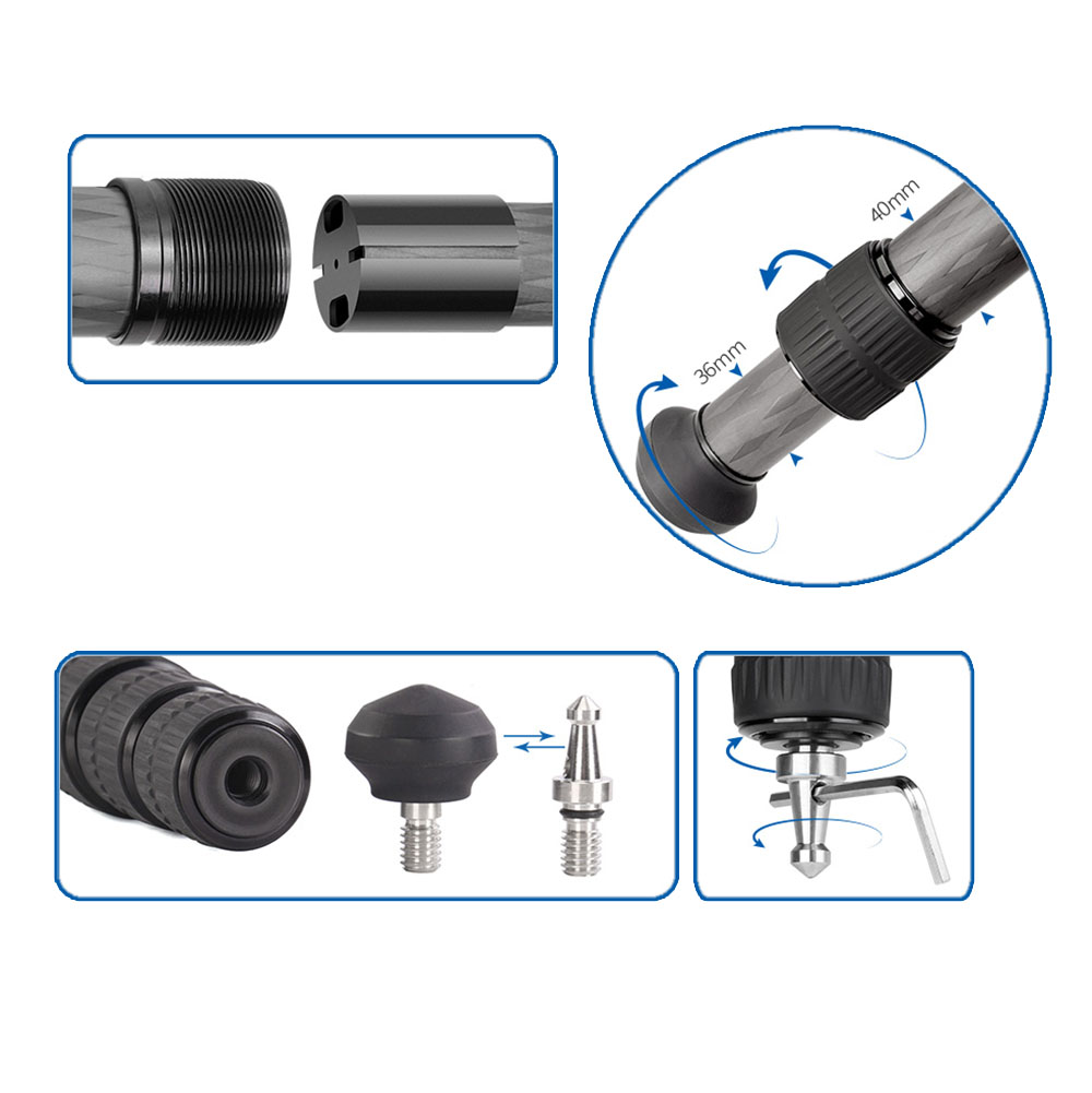 Leofoto LM-402C Summit Karbon-Stativ Leofoto LM-402C Summit Karbon-Stativ