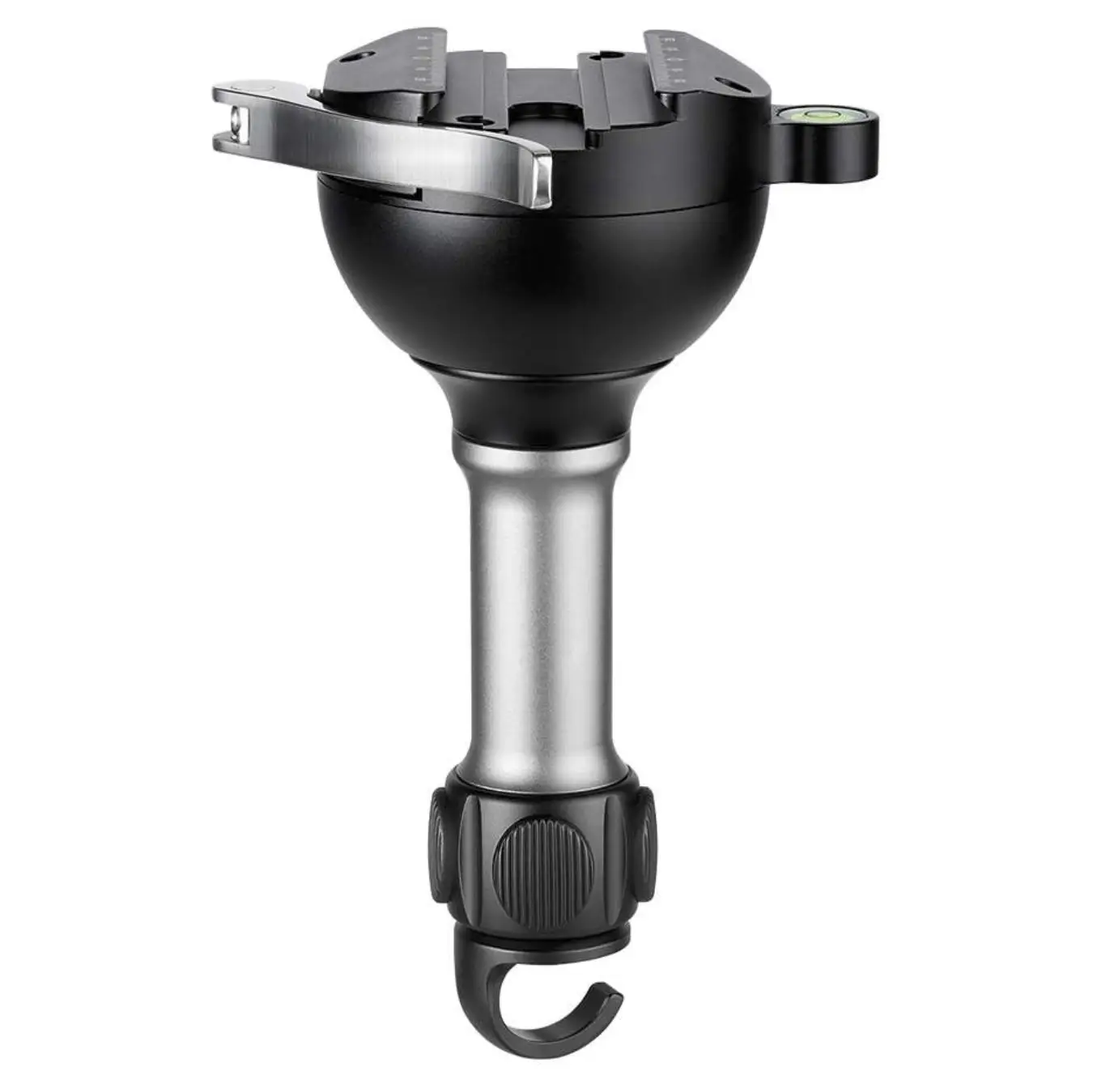 Leofoto YB-75 Nivellier-Kalotte incl. Hebelklemme langer Griff + Haken - Leofoto Griff-Option: langer Griff + Haken