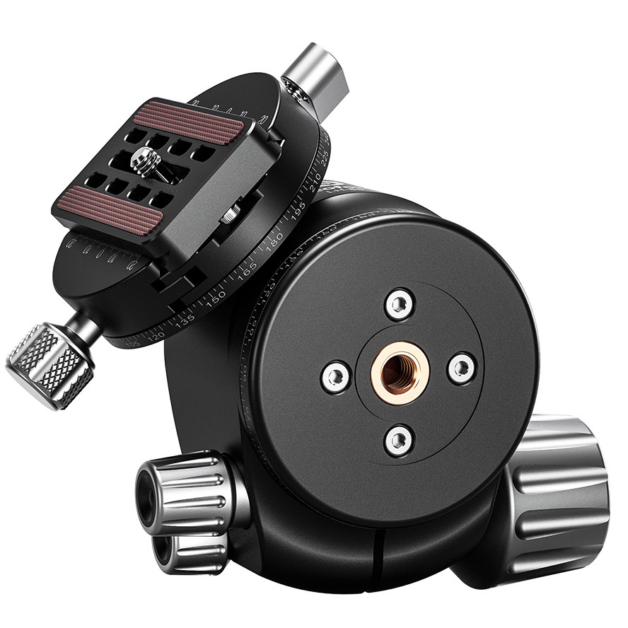 Leofoto LH-55R Kugelkopf mit Panorama-Klemme & NP-60 Kameraplatte Leofoto LH-55R Kugelkopf mit Panorama-Klemme & NP-60 Kameraplatte