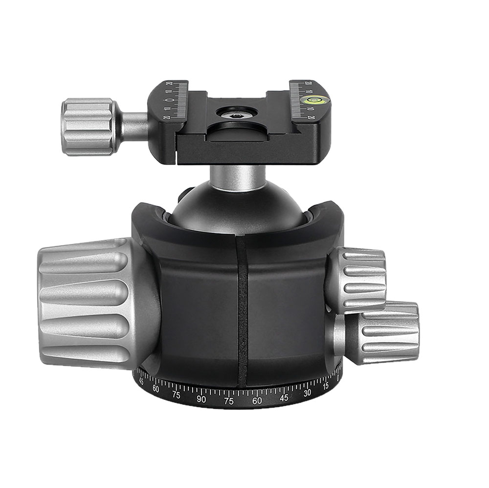 Leofoto LH-55 Kugelkopf mit QP-70 Kameraplatte Leofoto LH-55 Kugelkopf mit QP-70 Kameraplatte