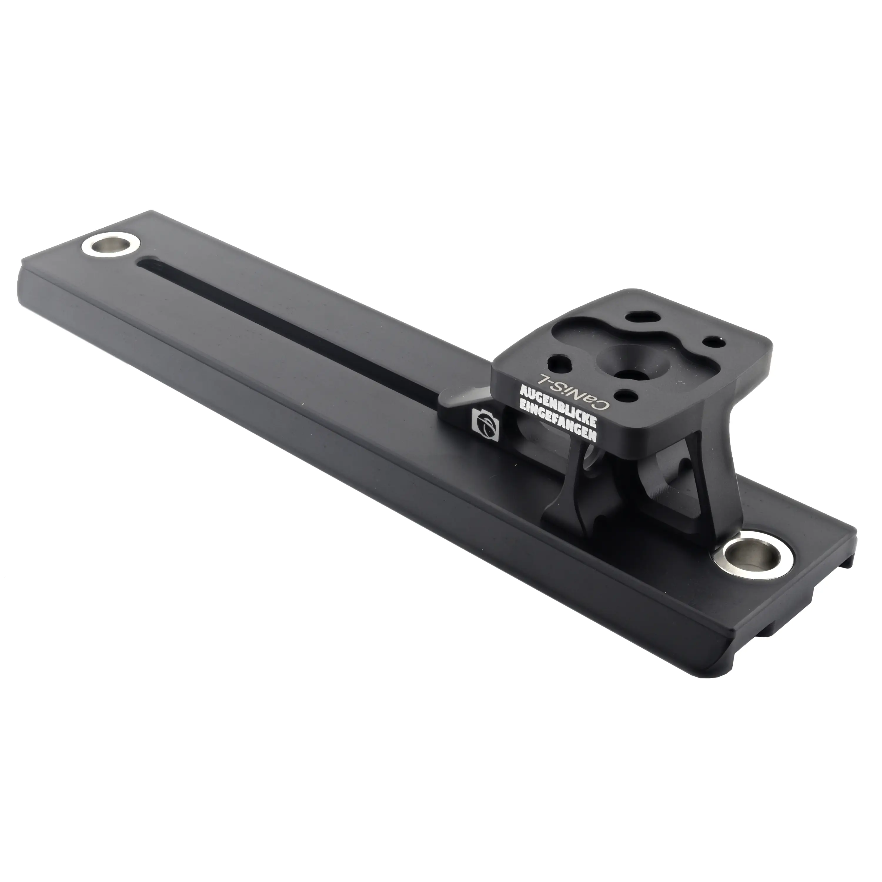 Modularer Ersatzfuß CaNiS-L 210 für Canon-Nikon-Sony-Sigma-Objektive mit 2 x QD-Aufnahme (Manfrotto/Sachtler Video Standard)