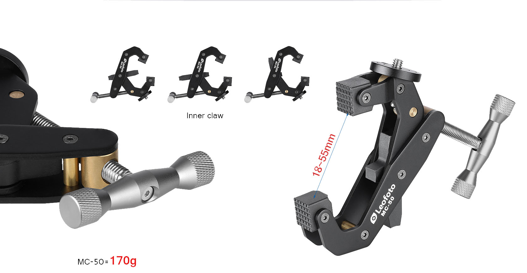 Leofoto MC-50 Multifunktionsklemme Leofoto MC-50 Multifunktionsklemme