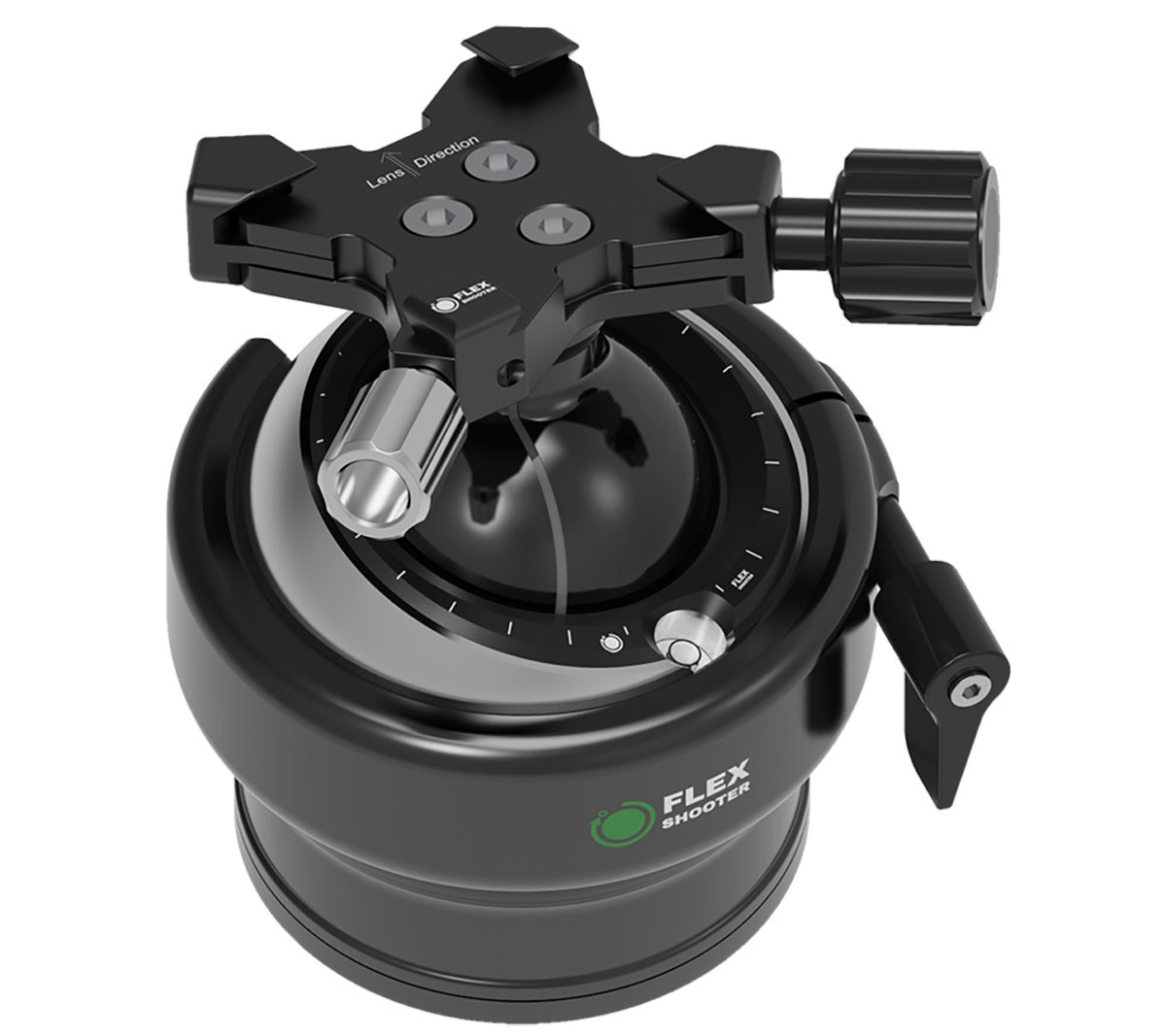 FLEXSHOOTER Extreme, der ganz große Kugelneiger, 20 kg Tragkraft bei 1150 g Eigengewicht