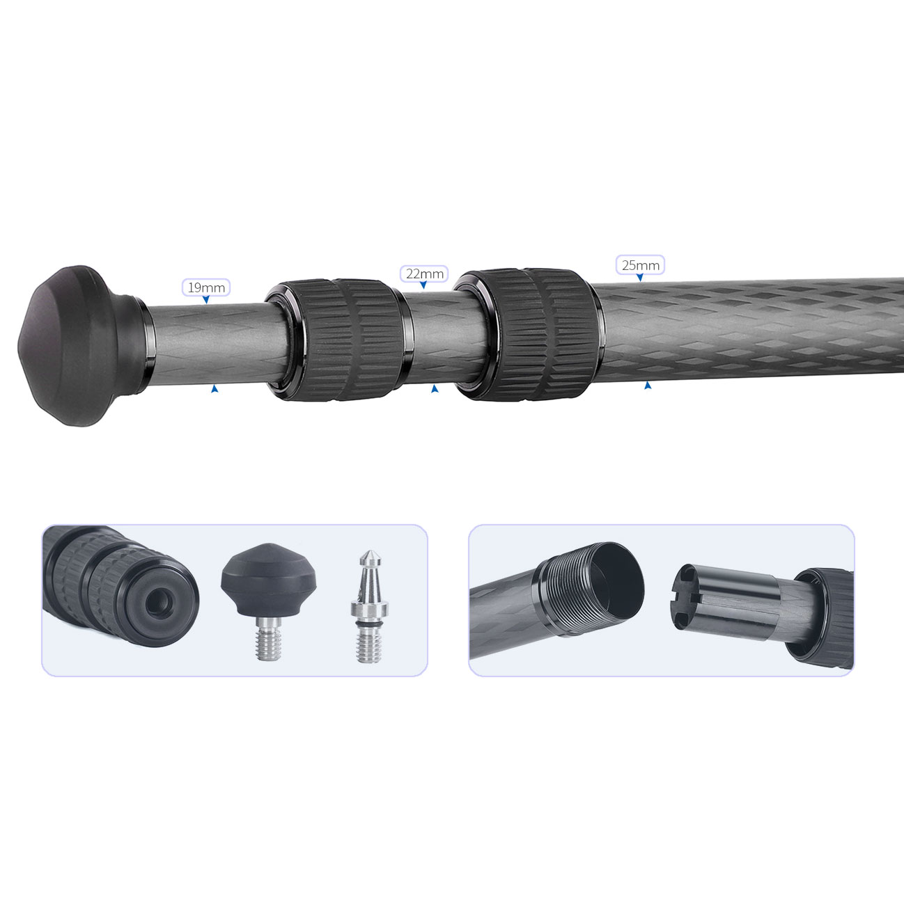 Leofoto Ranger LS-253CM Carbon-Stativ mit Kugelkopf LH-30 Leofoto Ranger LS-253CM Carbon-Stativ mit Kugelkopf LH-30