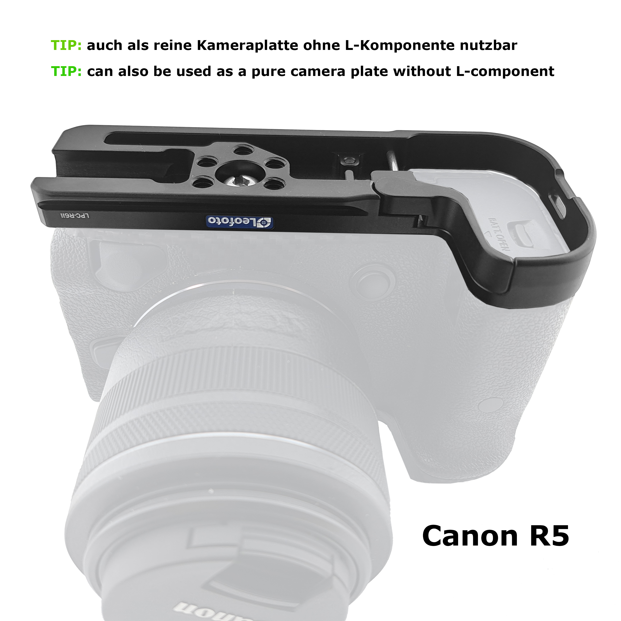 Leofoto LPC-R6II L-Winkel für Canon EOS R5, R6 & R6 II Leofoto LPC-R6II L-Winkel für Canon EOS R5, R6 & R6 II