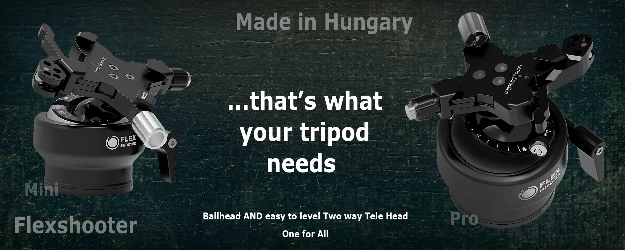Flexshooter Multi Tripod Head world's first positive balanced ballhead. Flexshooter Multi Tripod Head world's first positive balanced ballhead.
