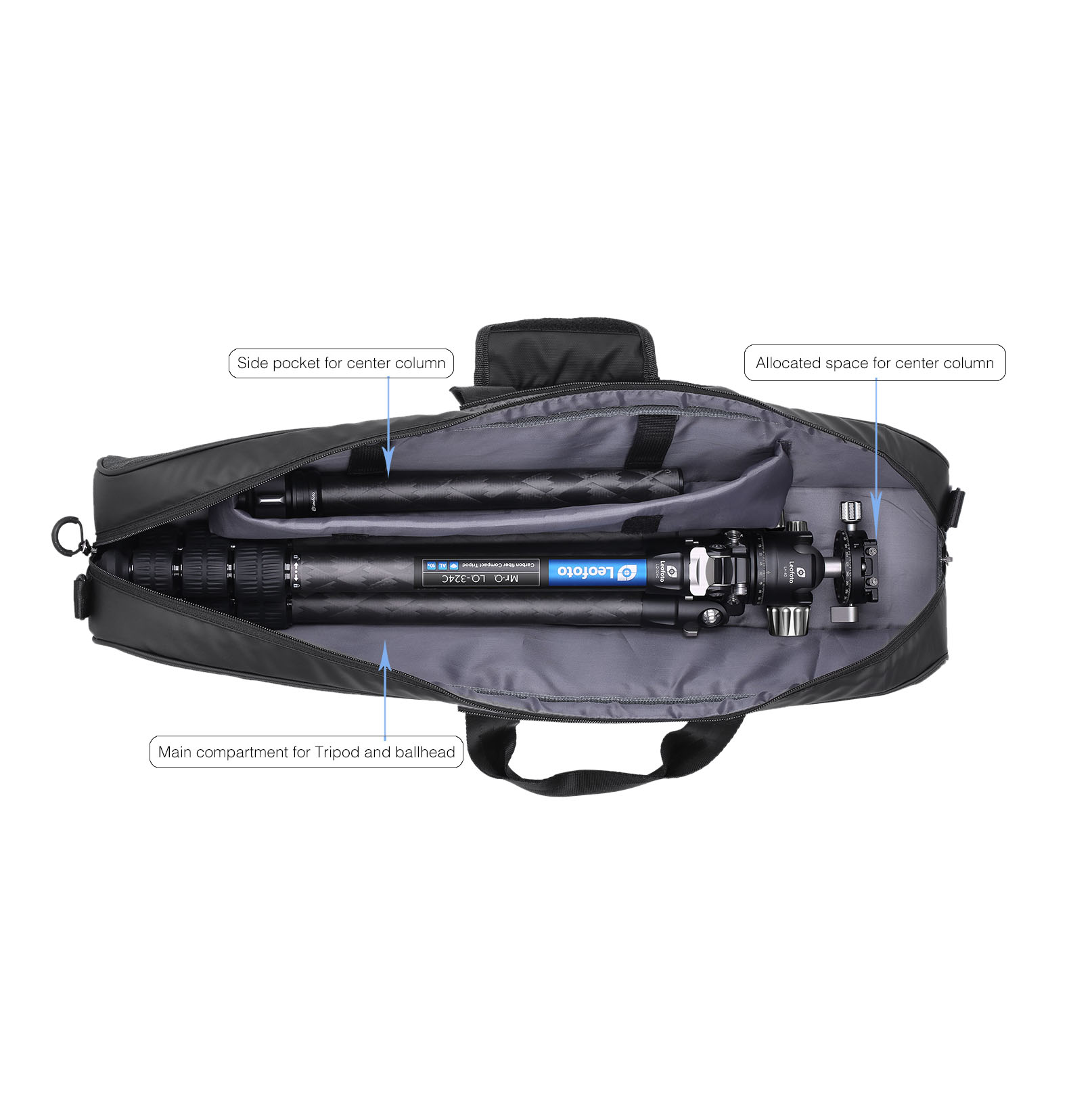 Leofoto LQ-365C Karbonstativ+LH-47 Kugelkopf - Mr. Q Serie Leofoto LQ-365C Karbonstativ+LH-47 Kugelkopf - Mr. Q Serie