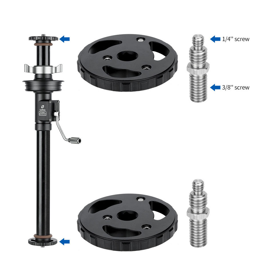Leofoto GC-364C Kurbel -Mittelsäule (auswechselbar mit 75 mm Stativplattform) Leofoto GC-364C Kurbel -Mittelsäule (auswechselbar mit 75 mm Stativplattform)
