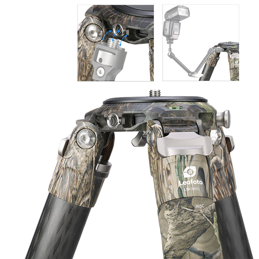 Leofoto LM-365C Camo Summit Karbon-Stativ Leofoto LM-365C Camo Summit Karbon-Stativ