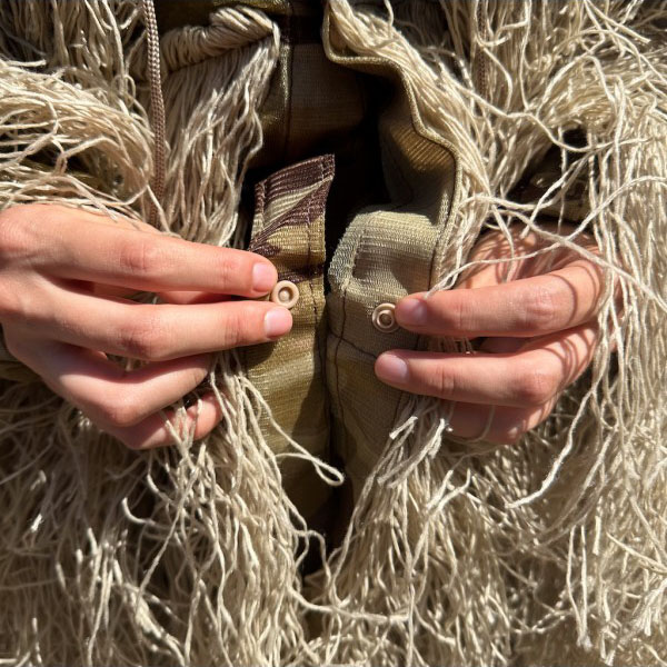 Tragopan Ghillie - Tarnmantel Beige Tragopan Ghillie - Tarnmantel Beige