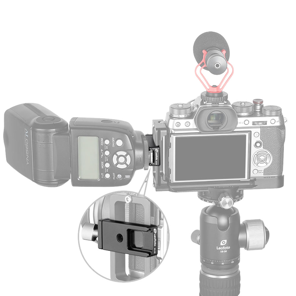Leofoto DC-22 Mini-Klemme mit Cold Shoe Aufnahme Leofoto DC-22 Mini-Klemme mit Cold Shoe Aufnahme