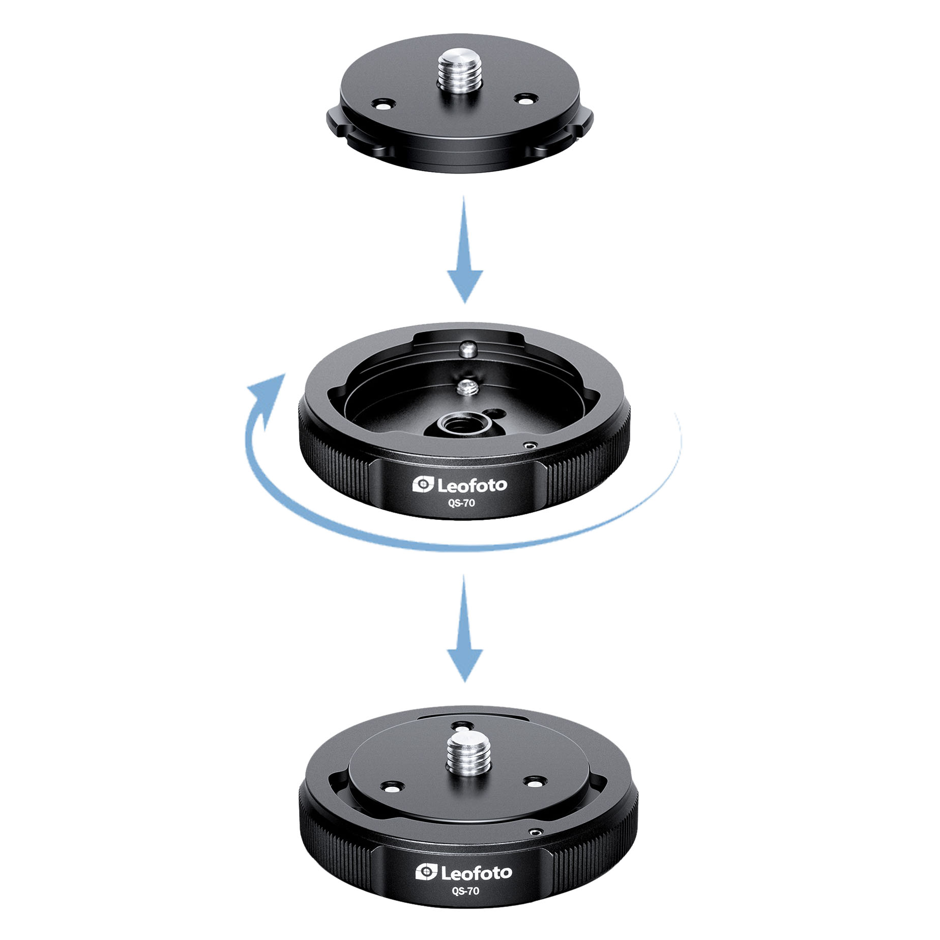 Leofoto QS-70 Schnellwechsel-Set Leofoto QS-70 Schnellwechsel-Set