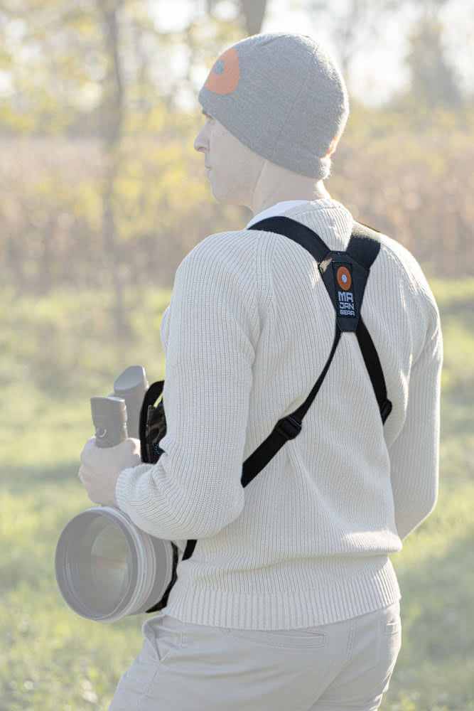 MR JAN GEAR Lens Carrier System, Tragesystem für lange Teleobjektive mit Tarnmuster MR JAN GEAR Lens Carrier System, Tragesystem für lange Teleobjektive mit Tarnmuster