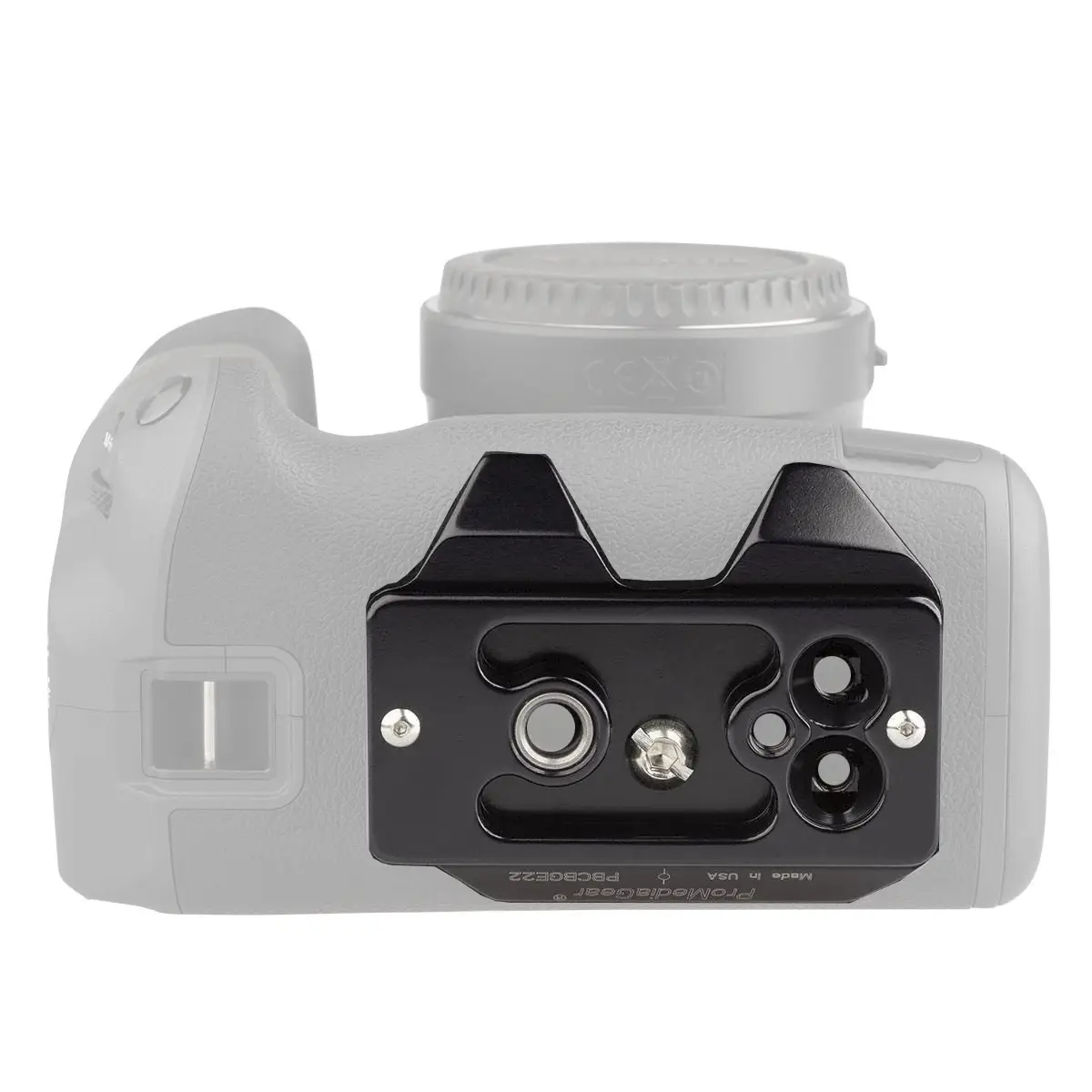 PBCBGE22r56QD Canon R5 & R6 Battery Grip Arca-Swiss type Plate For Flash Brackets, L-Brackets, Handles, Straps