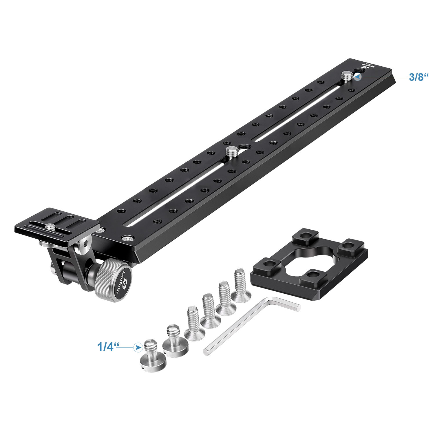 Leofoto VR-380 Teleschiene mit Sachtler/ Manfrotto Schwalbenschwanzprofil Leofoto VR-380 Teleschiene mit Sachtler/ Manfrotto Schwalbenschwanzprofil