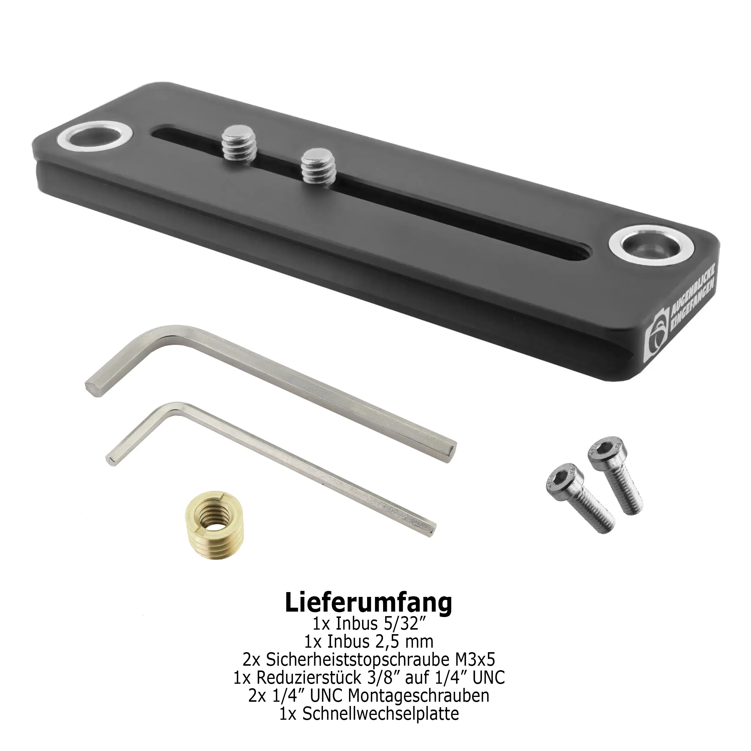 Objektivplatte Universal OP-130 (130mm) mit 2 x QD-Aufnahme Objektivplatte Universal OP-130 (130mm) mit 2 x QD-Aufnahme