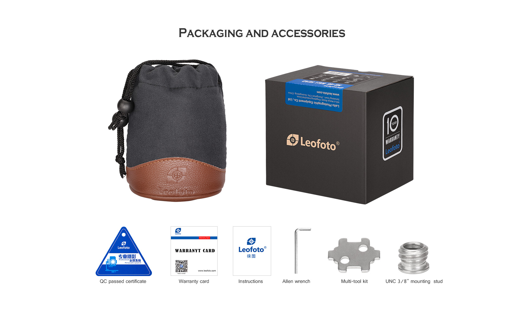 Leofoto LH-40LR Kugelkopf mit NP-50 Kameraplatte Leofoto LH-40LR Kugelkopf mit NP-50 Kameraplatte