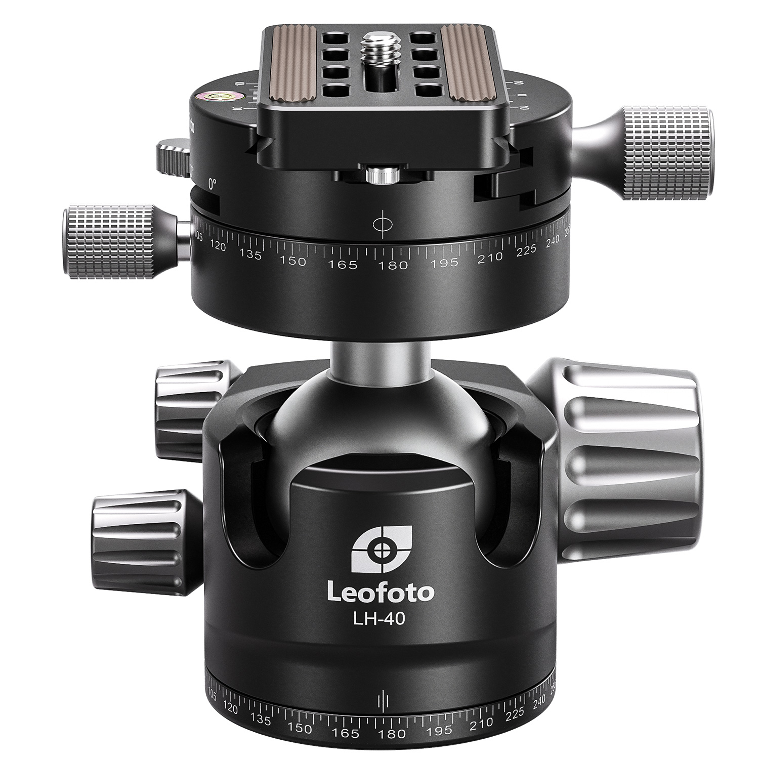 Leofoto LH-40PR Kugelkopf mit Doppelpanoramateller & Rastfunktion Leofoto LH-40PR Kugelkopf mit Doppelpanoramateller & Rastfunktion