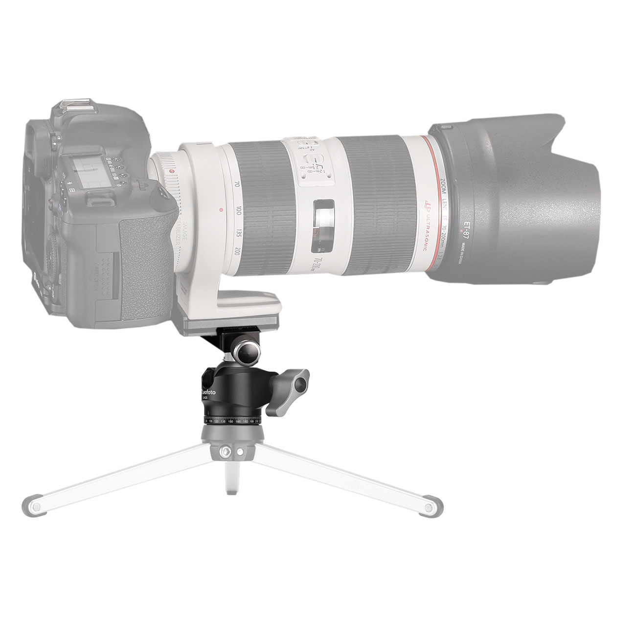 Leofoto LH-25 Kugelkopf mit PU-25 Kameraplatte Leofoto LH-25 Kugelkopf mit PU-25 Kameraplatte