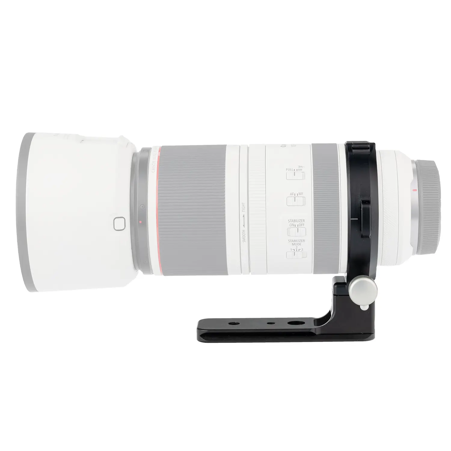 Really Right Stuff LC-A51 Package: Objektivschelle mit Fuß LCF-55 für Canon RF 100-500 mm