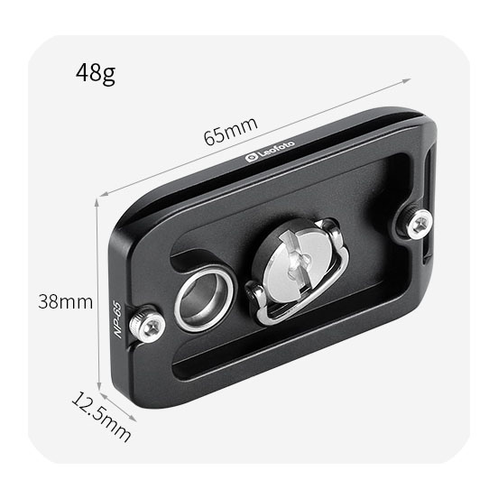 Leofoto NP-65 Universal-Schnellwechsel-Kameraplatte mit QD-Aufnahme Leofoto NP-65 Universal-Schnellwechsel-Kameraplatte mit QD-Aufnahme