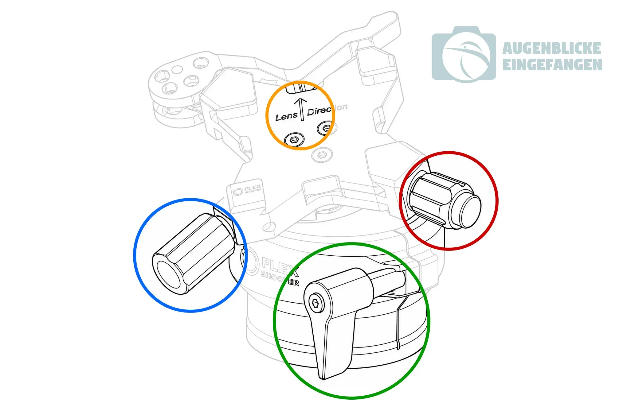Preguntas frecuentes sobre la rótula Flexshooter