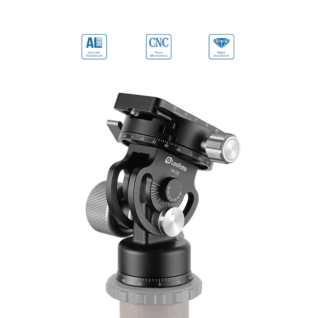 Leofoto VH-20 Stativkopf für Einbeinstative Leofoto VH-20 Stativkopf für Einbeinstative