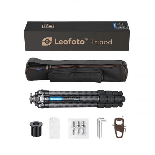 Leofoto LO-284C Karbon-Stativ mit nivellierbarer Mittelsäule Lieferumfang / Scope of Delivery