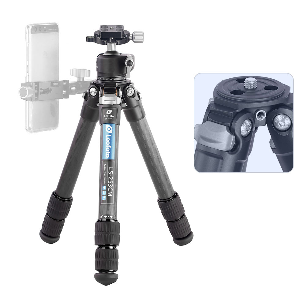 Leofoto Ranger LS-253CM Carbon-Stativ mit Kugelkopf LH-30 Leofoto Ranger LS-253CM Carbon-Stativ mit Kugelkopf LH-30