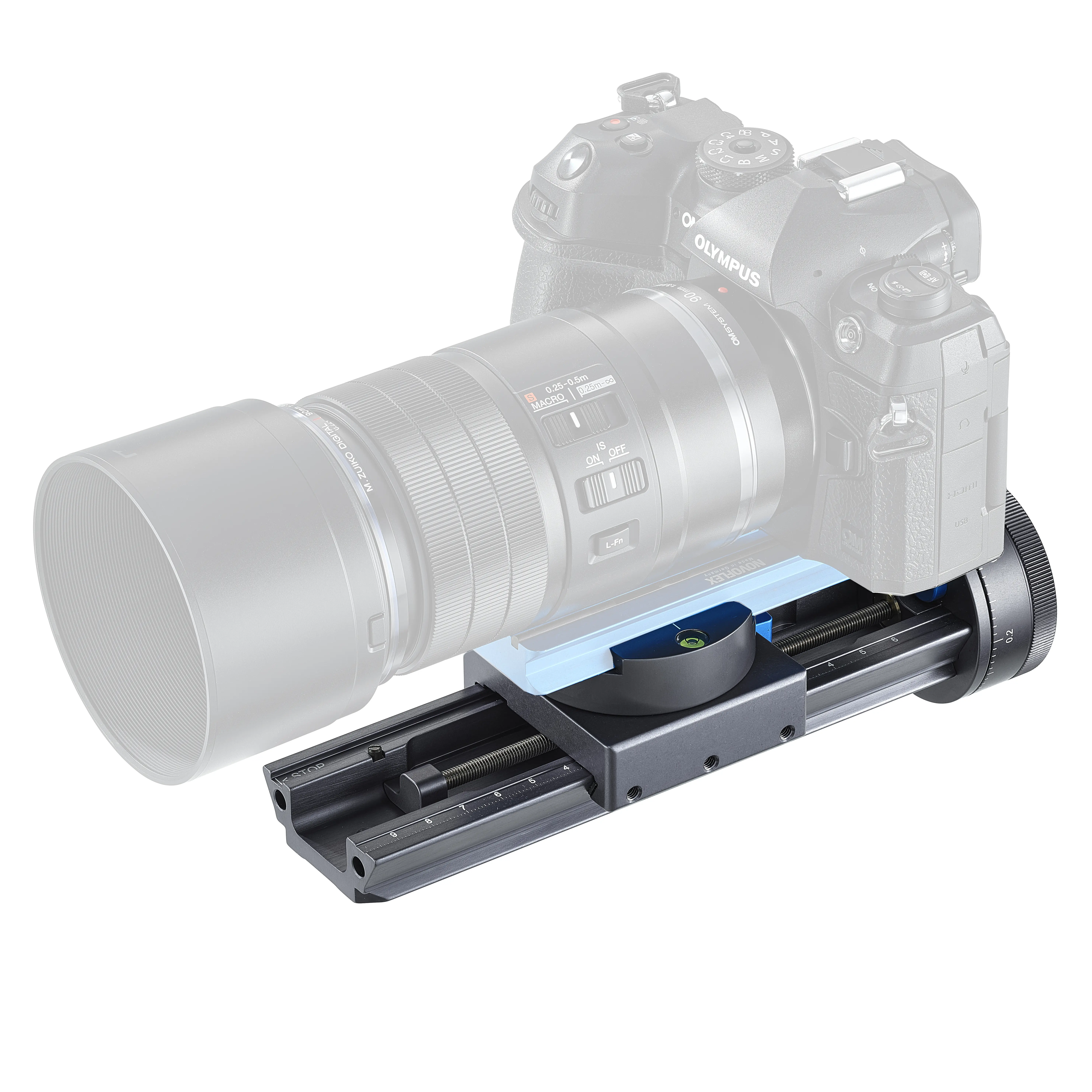 Novoflex Castel-M Einstellschlitten mit Fokusrad & Rasterungen Novoflex Castel-M Einstellschlitten mit Fokusrad & Rasterungen