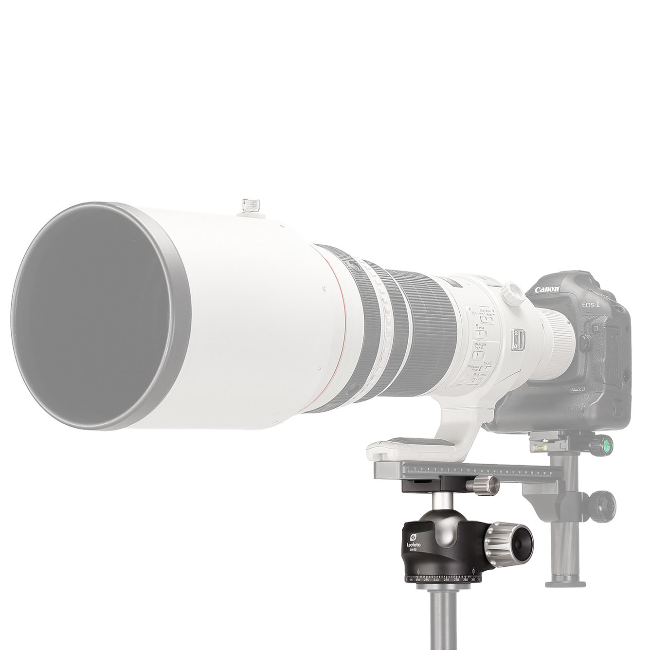 Leofoto LH-55 Kugelkopf mit QP-70 Kameraplatte Leofoto LH-55 Kugelkopf mit QP-70 Kameraplatte
