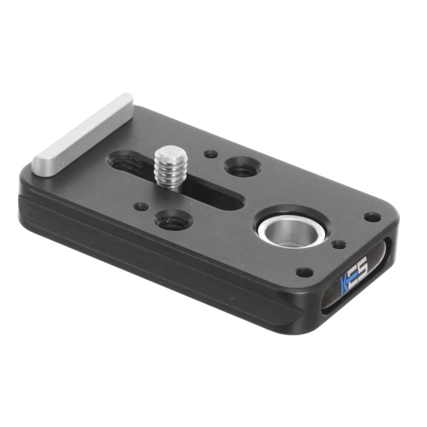 Kirk KLP-260 Universal-Objektivplatte (66 mm) mit QD-Aufnahme 45° Abwinklung