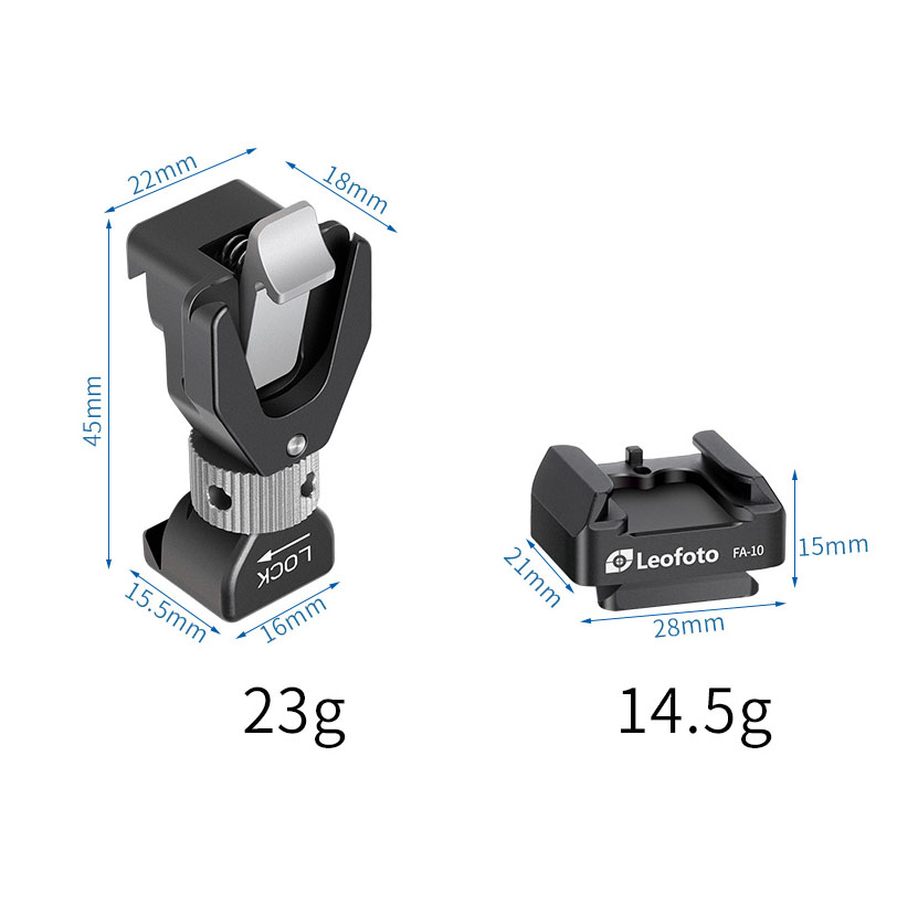 Leofoto FA-16 Adapter + FA-10 V-Schnellwechselplatte Leofoto FA-16 Adapter + FA-10 V-Schnellwechselplatte
