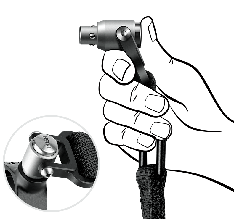 Leofoto Stativtragegurt LS für 1/4" UNC-Gewinde und Stativschelle Leofoto Stativtragegurt LS für 1/4" UNC-Gewinde und Stativschelle