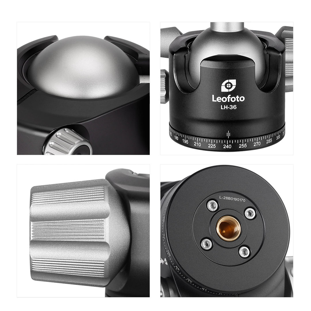 Leofoto Ranger LS-285C Karbon-Stativ mit Kugelkopf LH-36 Leofoto Ranger LS-285C Karbon-Stativ mit Kugelkopf LH-36