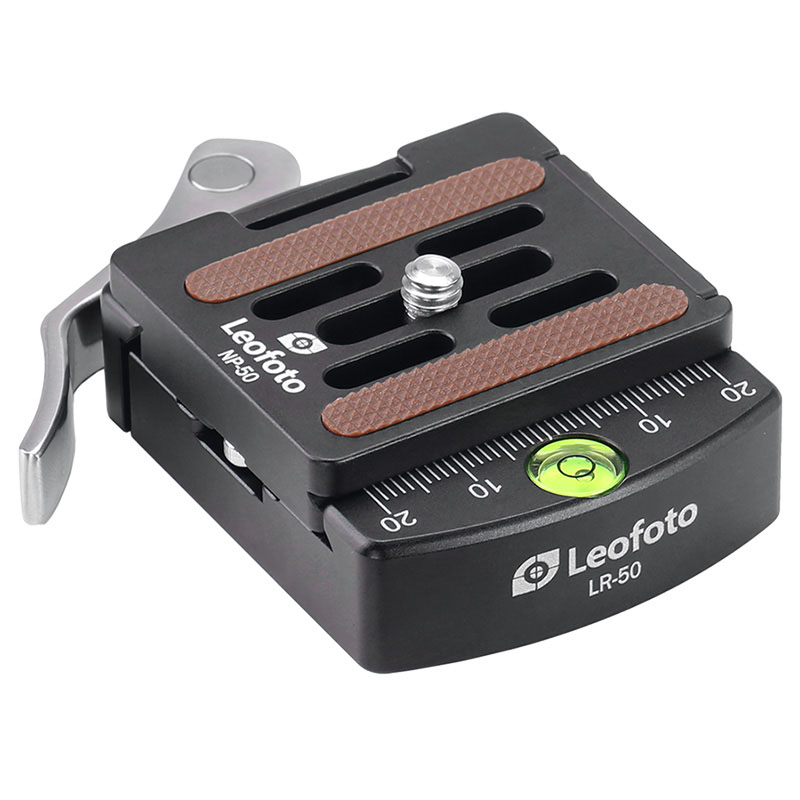 Leofoto LR-50 Schnellwechselkupplung mit Schnellwechselplatte Leofoto LR-50 Schnellwechselkupplung mit Schnellwechselplatte